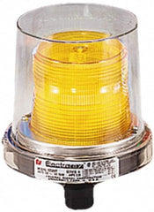 Federal Signal Corp - 120 VAC, 4X NEMA Rated, Strobe Tube, Blue, Strobe Light - 80 Flashes per min, 1/2 Inch Pipe, 5-1/2 Inch Diameter, 7-1/4 Inch High, IP66 Ingress Rating, Pipe Mount - Americas Industrial Supply