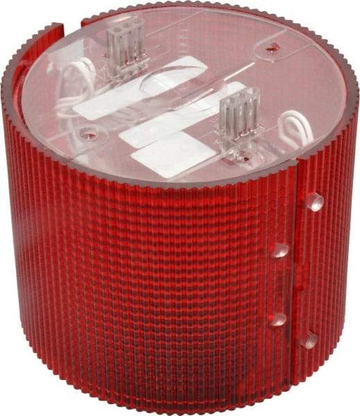 Federal Signal Corp - Incandescent Lamp, Red, Flashing and Steady, Stackable Tower Light Module - 24 VDC, 0.76 Amp, 1 NEMA Rated, Base Mount - Americas Industrial Supply