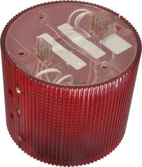Federal Signal Corp - Incandescent Lamp, Red, Flashing and Steady, Stackable Tower Light Module - 120 VAC, 0.13 Amp, 1 NEMA Rated, Base Mount - Americas Industrial Supply