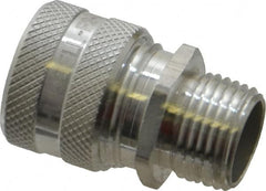 Hubbell Wiring Device-Kellems - 12.7 to 15.9mm Capacity, Liquidtight, Straight Strain Relief Cord Grip - 1/2 NPT Thread, Aluminum - Americas Industrial Supply