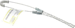 Hubbell Wiring Device-Kellems - 0.24 to 0.32 Inch Cable Diameter, Galvanized Steel, Single Loop Support Grip - 6-1/2 Inch Long, 350 Lb. Breaking Strength, 3-1/2 Inch Mesh Length - Americas Industrial Supply