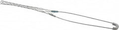 Hubbell Wiring Device-Kellems - 0.56 to 0.73 Inch Cable Diameter, Galvanized Steel, Single Loop Support Grip - 13 Inch Long, 1,000 Lb. Breaking Strength, 6 Inch Mesh Length - Americas Industrial Supply