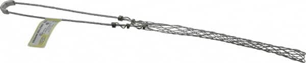 Hubbell Wiring Device-Kellems - 0.85 to 1 Inch Cable Diameter, Galvanized Steel, Single Loop Support Grip - 16 Inch Long, 1,400 Lb. Breaking Strength, 8 Inch Mesh Length - Americas Industrial Supply