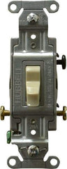 Hubbell Wiring Device-Kellems - 3 Pole, 120 to 277 VAC, 20 Amp, Commercial Grade, Toggle, Wall and Dimmer Light Switch - 4-1/16 Inch High - Americas Industrial Supply