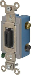 Hubbell Wiring Device-Kellems - 3 Pole, 120 to 277 VAC, 15 Amp, Industrial Grade, Key Lock, Wall and Dimmer Light Switch - 1-5/16 Inch Wide x 4-1/16 Inch High - Americas Industrial Supply