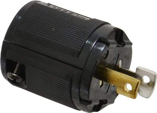 Hubbell Wiring Device-Kellems - 125 VAC, 15 Amp, ML-1P Configuration, Industrial Grade, Ungrounded Plug - 1 Phase, 2 Poles, IP20, 0.22 to 0.385 Inch Cord Diameter - Americas Industrial Supply