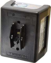 Hubbell Wiring Device-Kellems - 2 Poles, 30 Amp, 1 NEMA, Enclosed Toggle Manual Motor Starter - 100.8mm Wide x 87.1mm Deep x 114.8mm High, 15 hp, CSA Certified, NEMA 1, UL Listed - Americas Industrial Supply