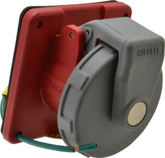 Hubbell Wiring Device-Kellems - Pin & Sleeve Receptacles; Receptacle/Part Type: Receptacle ; Pin Configuration: 4 ; Number of Poles: 3 ; IEC Pin & Sleeve Style: IEC 60309-1 ; Amperage: 20 ; Voltage: 480 VAC - Exact Industrial Supply