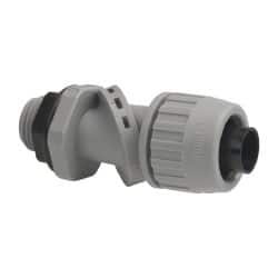 Hubbell Wiring Device-Kellems - 1/2" Trade, Thermoplastic Push In Flexible Liquidtight Conduit Connector - Noninsulated - Americas Industrial Supply