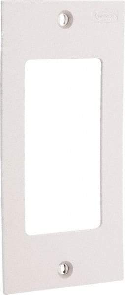 Hubbell Wiring Device-Kellems - Rectangular Raceway Plate - White, For Use with Hubbell BT3BC5 Three Channel, MediaTrak, Nonmetallic PlugTrak Series Raceways - Americas Industrial Supply