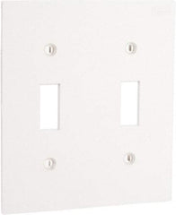 Hubbell Wiring Device-Kellems - Square Raceway Plate - White, For Use with Hubbell BT3BC5 Three Channel, MediaTrak, Nonmetallic PlugTrak Series Raceways - Americas Industrial Supply