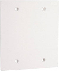 Hubbell Wiring Device-Kellems - Square Raceway Plate - White, For Use with Hubbell BT3BC5 Three Channel, MediaTrak, Nonmetallic PlugTrak Series Raceways - Americas Industrial Supply