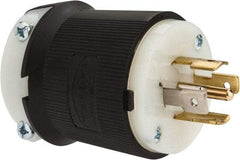 Hubbell Wiring Device-Kellems - 120/208 VAC, 20 Amp, L21-20P Configuration, Industrial Grade, Self Grounding Plug - 3 Phase, 4 Poles, IP20, 0.35 to 1.15 Inch Cord Diameter - Americas Industrial Supply