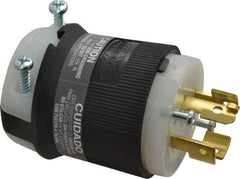 Hubbell Wiring Device-Kellems - 120/208 VAC, 20 Amp, NonNEMA Configuration, Industrial Grade, Ungrounded Plug - 3 Phase, 4 Poles, IP20, 0.35 to 1.15 Inch Cord Diameter - Americas Industrial Supply