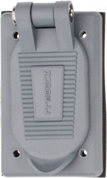 Hubbell Wiring Device-Kellems - Electrical Outlet Box Polycarbonate Weatherproof Cover - Americas Industrial Supply