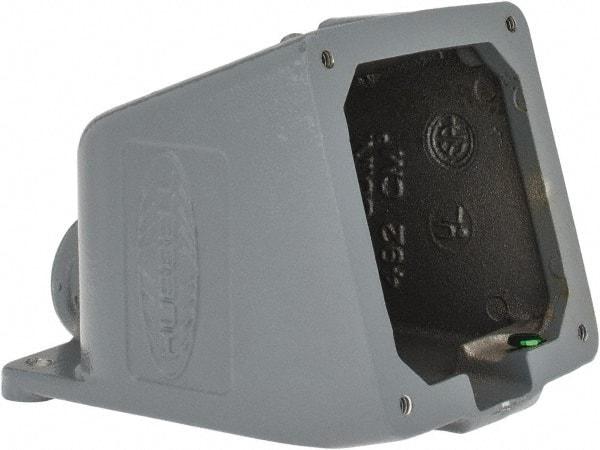 Hubbell Wiring Device-Kellems - 20, 30 Amp, 3/4 Inch Hub Size, Cast Aluminum Pin and Sleeve Angle Back Box - IP54, IP67, 15° Box Angle - Americas Industrial Supply