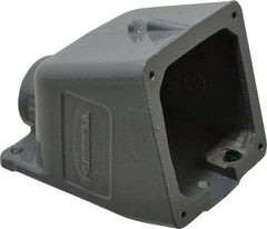 Hubbell Wiring Device-Kellems - 20, 30 Amp, 1 Inch Hub Size, Cast Aluminum Pin and Sleeve Angle Back Box - IP54, IP67, 15° Box Angle - Americas Industrial Supply