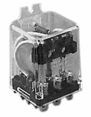 ACI - 11 Pins, Square Electromechanical Blade General Purpose Relay - 10 Amp at 240 VAC, 3PDT, 12 VDC - Americas Industrial Supply