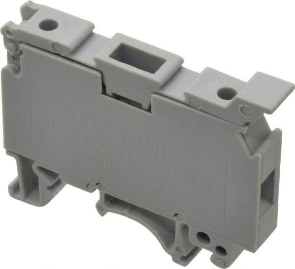 ACI - 300 Volt, 6.3 Amp, 14 to 131°F, Fused Terminal Block - 20 to 12 AWG Compatibility, 42-1/2mm High x 58mm Deep - Americas Industrial Supply