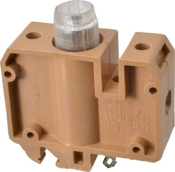 ACI - 30 Amp, DIN Rail Mount, Fused Terminal Block - 10 to 4 AWG Compatibility, 86mm High x 79mm Deep - Americas Industrial Supply