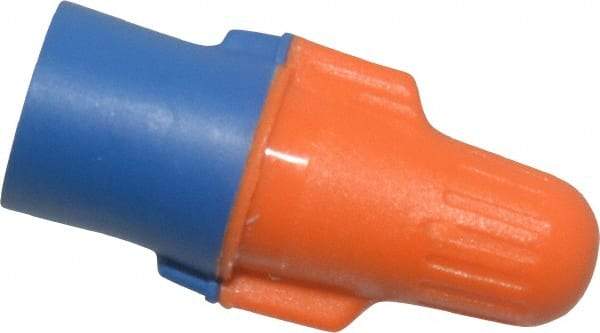 3M - 2, 22 to 3, 12 AWG, 600 Volt, Flame Retardant, Wing Twist on Wire Connector - Blue & Orange, 221°F - Americas Industrial Supply