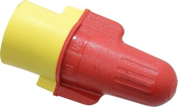 3M - 2, 18 to 2, 8 AWG, 600 Volt, Flame Retardant, Wing Twist on Wire Connector - Red & Yellow, 221°F - Americas Industrial Supply