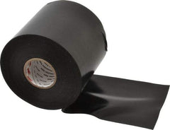 3M - 4" x 100', Black Vinyl Electrical Tape - Series 50, 10 mil Thick, 20 Lb./Inch Tensile Strength - Americas Industrial Supply