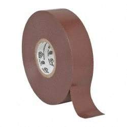 3M - 3/4" x 66', Brown Vinyl Electrical Tape - Series 35, 7 mil Thick, 1,250 V/mil Dielectric Strength, 17 Lb./Inch Tensile Strength - Americas Industrial Supply