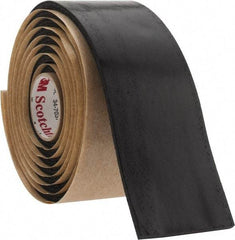 3M - 1-1/2" x 5', Black Rubber Electrical Tape - Series SCOTCHFIL, 125 mil Thick, 575 V/mil Dielectric Strength - Americas Industrial Supply