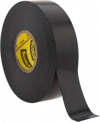 3M - 3/4" x 110', Black Vinyl Electrical Tape - Series 33, 7 mil Thick, Over 1000 V/mil Dielectric Strength, 17 Lb./Inch Tensile Strength - Americas Industrial Supply