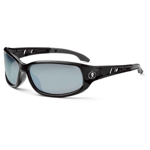 Valkyrie Silver Mirror Lens Black Safety Glasses - Americas Industrial Supply