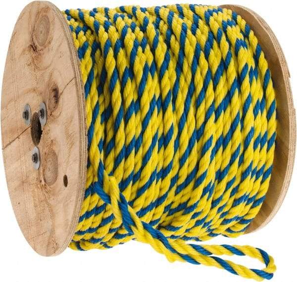 Ideal - 600 Ft. Long, 466 Lb. Load, Polypropylene Rope - 1/2 Inch Diameter, 3,780 Lb. Breaking Strength - Americas Industrial Supply