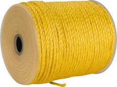 Ideal - 600 Ft. Long, 125 Lb. Load, Polypropylene Rope - 1/4 Inch Diameter, 1,125 Lb. Breaking Strength - Americas Industrial Supply