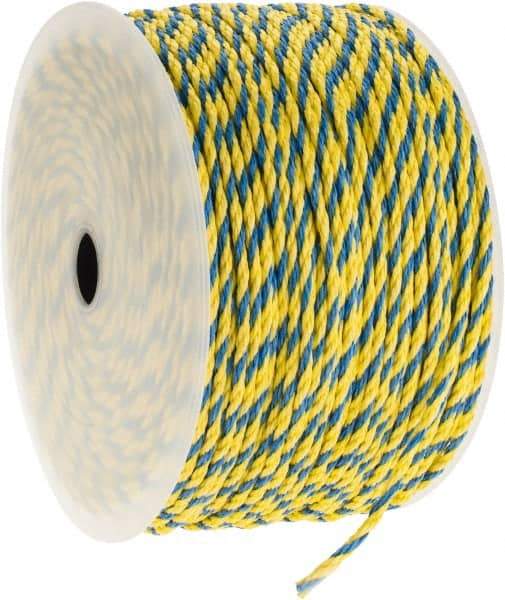 Ideal - 1,000 Ft. Long, 125 Lb. Load, Polypropylene Rope - 1/4 Inch Diameter, 1,125 Lb. Breaking Strength - Americas Industrial Supply