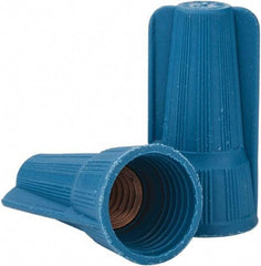 Thomas & Betts - 3, 12 to 1, 6 + 2, 8 AWG, Corrosion Resistant, Wing Twist on Wire Connector - Blue - Americas Industrial Supply