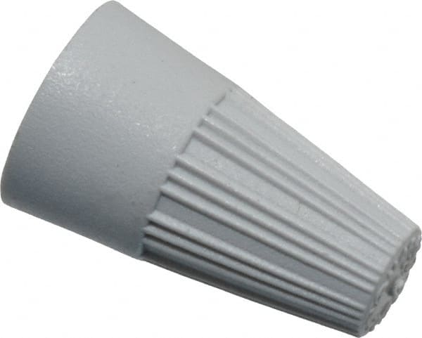 Thomas & Betts - 1, 22 + & 1, 20 to 2, 16 AWG, 300 Volt, Corrosion Resistant, Standard Twist on Wire Connector - Gray - Americas Industrial Supply