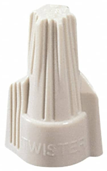 Ideal - 3, 14 to 2, 8 + 2, 12 AWG, 600 Volt, Flame Retardant, Wing Twist on Wire Connector - Gray, 221°F - Americas Industrial Supply