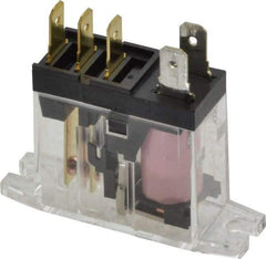 Omron - 0.9 VA Power Rating, Rectangle Electromechanical Quick Connect General Purpose Relay - 10 Amp at 250 VAC, SPDT, 24 VAC, 45mm Wide x 29.5mm High x 14mm Deep - Americas Industrial Supply