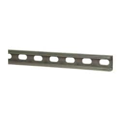 Thomas & Betts - 10' Long x 1-5/8" Wide x 13/16" High, 14 Gauge, Strip Steel, Half Slot Framing Channel & Strut - 0.075" Thick, Gold Galvanized - Americas Industrial Supply