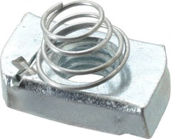 Thomas & Betts - Steel Short Spring Strut Nut - 1/2" Bolt, Used with Thomas & Betts Channel Type B Only - Americas Industrial Supply