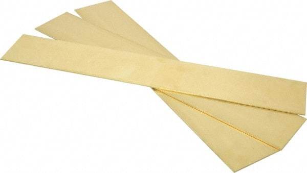 Made in USA - 0.064 Inch Thick x 2 Inch Wide x 12 Inch Long, Brass Strip - Alloy 260 - Americas Industrial Supply