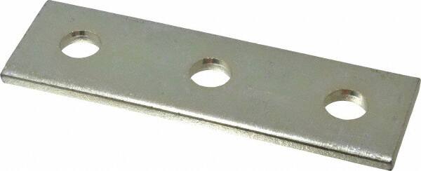 Thomas & Betts - Zinc Dichromate Steel Flat Plate Strut Fitting - Used with Joining Metal Framing Channel & Strut - Americas Industrial Supply