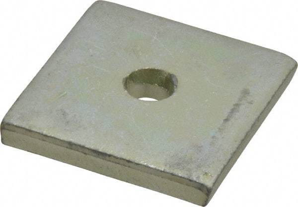 Thomas & Betts - Steel Square Strut Washer - 1/4" Bolt, Used with Thomas & Betts Channels & Strut - Americas Industrial Supply