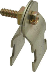 Thomas & Betts - 3/4" Pipe, 16 Gauge" Pipe or Tube Clamp - Gold Galvanized, 650 Lb Capacity - Americas Industrial Supply