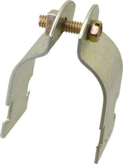 Thomas & Betts - 1-1/2" Pipe, 14 Gauge" Pipe or Tube Clamp - Gold Galvanized, 1,000 Lb Capacity - Americas Industrial Supply