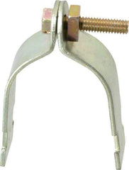 Thomas & Betts - 2" Pipe, 12 Gauge" Pipe or Tube Clamp - Gold Galvanized, 1,000 Lb Capacity - Americas Industrial Supply