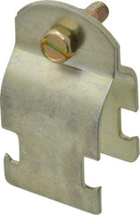 Thomas & Betts - 3/4" Pipe, 14 Gauge" Pipe or Conduit Clamp - Gold Galvanized, Rigid & IMC Conduit - Americas Industrial Supply