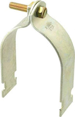 Thomas & Betts - 3" Pipe, 1/8 Gauge" Pipe or Conduit Clamp - Gold Galvanized, Rigid & IMC Conduit - Americas Industrial Supply