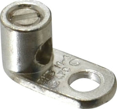 Thomas & Betts - 14-4 AWG Noninsulated Lug Connection D Shaped Ring Terminal - 3/8" Stud, 1-1/8" OAL x 17/32" Wide, Tin Plated Copper Contact - Americas Industrial Supply