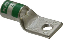 Thomas & Betts - 1 AWG Noninsulated Compression Connection Square Ring Terminal - 1/4" Stud, 1-1/2" OAL x 0.68" Wide, Tin Plated Copper Contact - Americas Industrial Supply